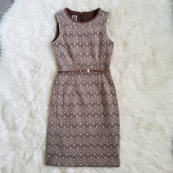 Beautiful Anne Klein Belt Dress! - Picture 2 of 7